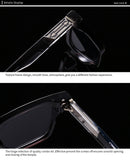 Retro Pilot Square Frame Men’s Sunglasses