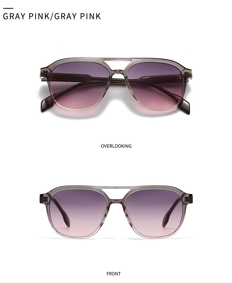 Square Frame Retro Acrylic Sunglass