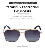 Anti-Glare Square Metal Driving Glasses
