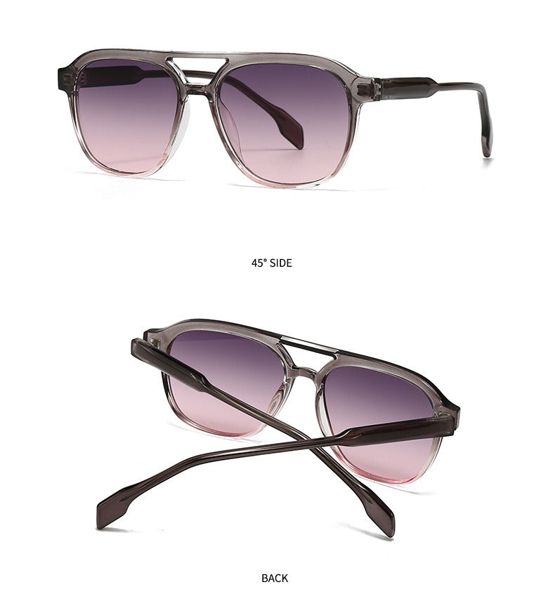 Square Frame Retro Acrylic Sunglass