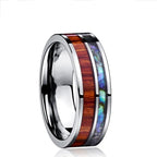 Mens Wood Grain Fashion Ring