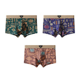 Printed Mid-Waist Underwear(set of 04)