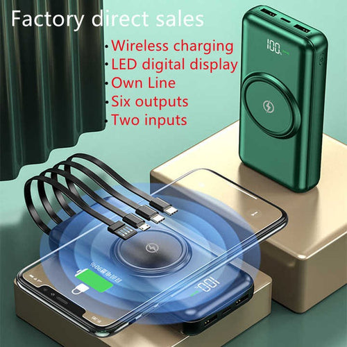 3 In 1 Wireless Charging Multicable 10000mAh Powerbank