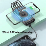 3 In 1 Wireless Charging Multicable 10000mAh Powerbank