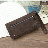 European-Style Zipper Wallet with Multi-Card Slots