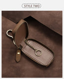 Vintage Cowhide Car Key Cover(Single Zipper)