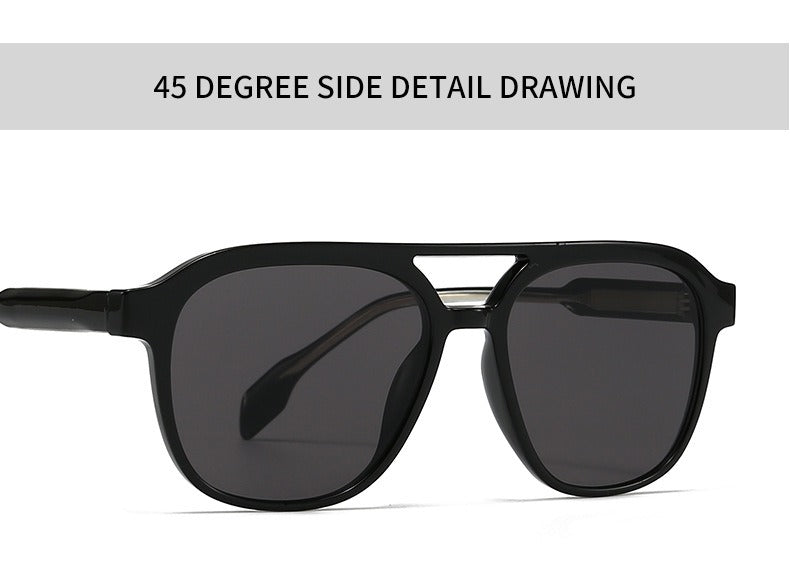 Square Frame Retro Acrylic Sunglass