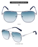 Kajira Square Frame Trim Sunglasses