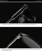 Square Frame Retro Acrylic Sunglass