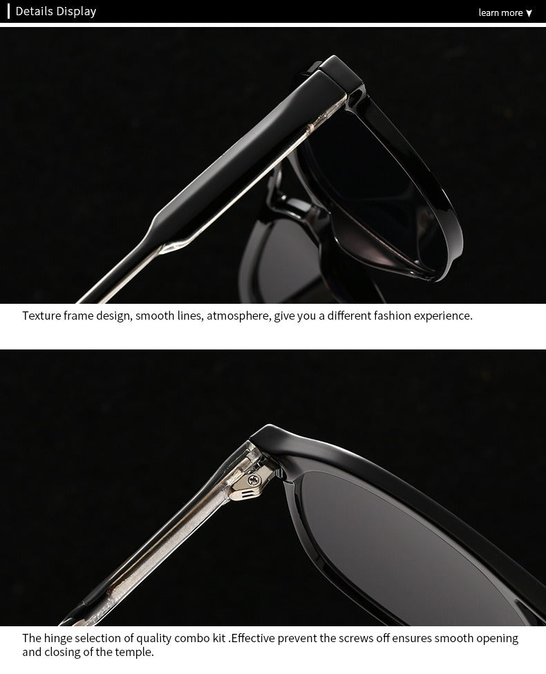 Square Frame Retro Acrylic Sunglass