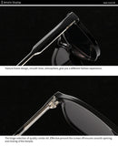 Square Frame Retro Acrylic Sunglass