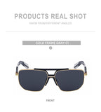Signature Square Frame Sunglasses for Men