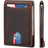 Solid Color Sleek Leather Card Holder
