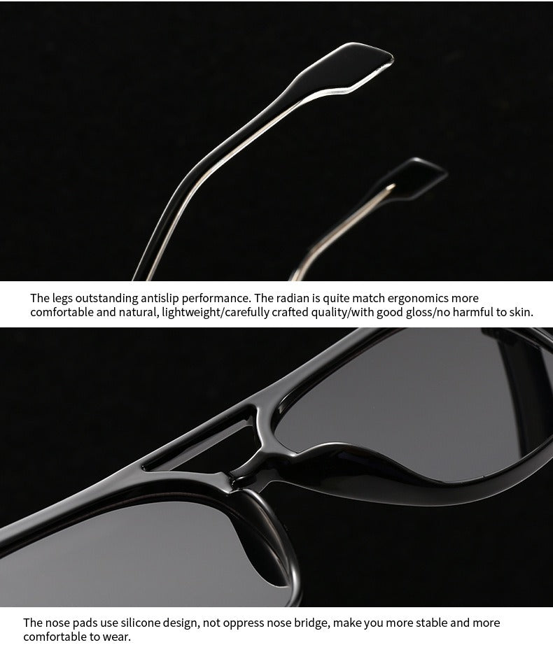 Square Frame Retro Acrylic Sunglass