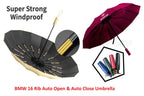 Strong Windproof 16 Ribs Auto Umbrella