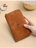 RFID Blocking Zippered Passport Organizer