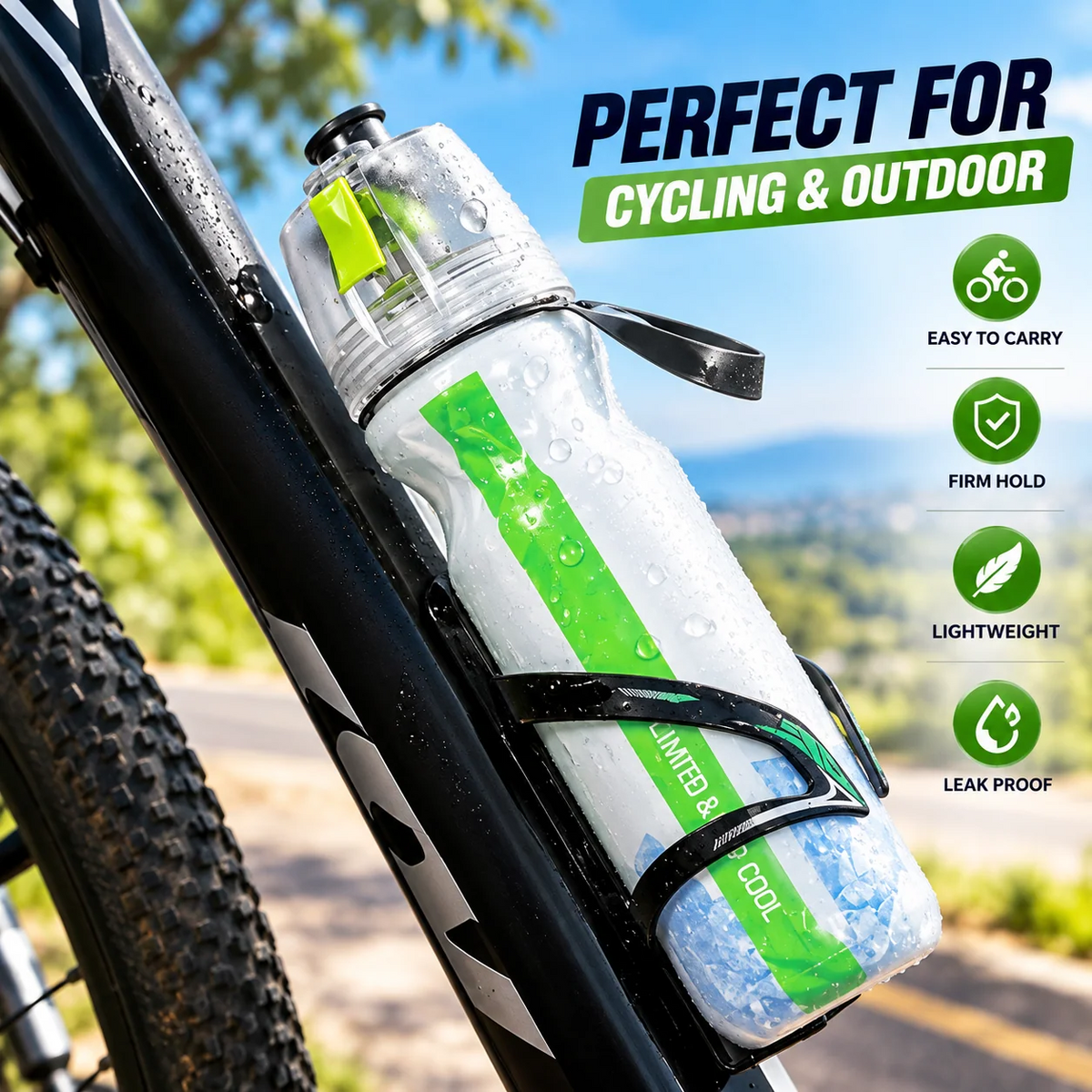 Spray Cool Sports Water Bottle