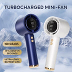 Compact Digital Display Turbo Cooling Hand Fan
