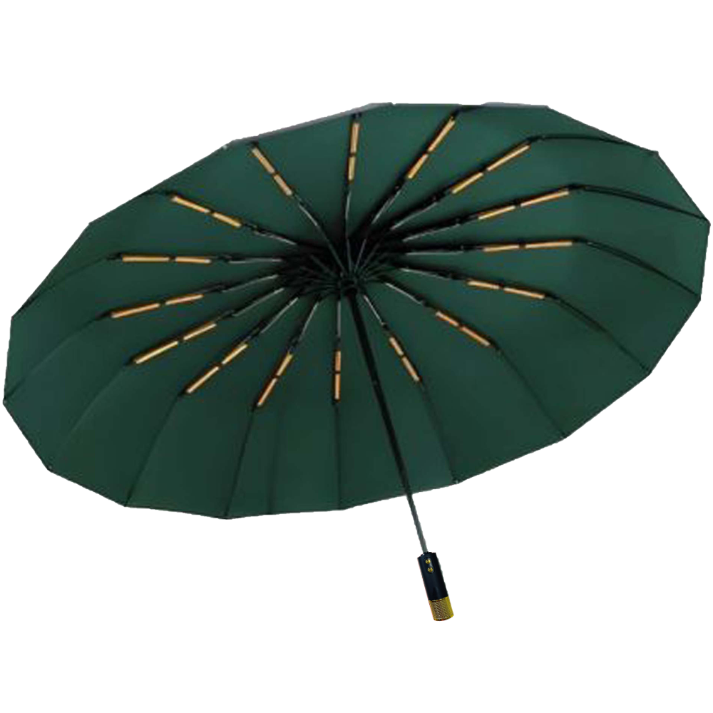 Strong Windproof 16 Ribs Auto Umbrella