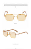 European Retro Frameless Men Sunglasses