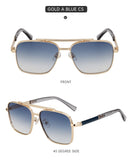 Anti-Glare Square Metal Driving Glasses