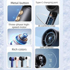 Compact Digital Display Turbo Cooling Hand Fan
