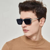 Retro INS Style Steampunk Square Sunglasses