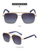 Anti-Glare Square Metal Driving Glasses