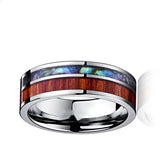 Mens Wood Grain Fashion Ring