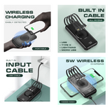 3 In 1 Wireless Charging Multicable 10000mAh Powerbank
