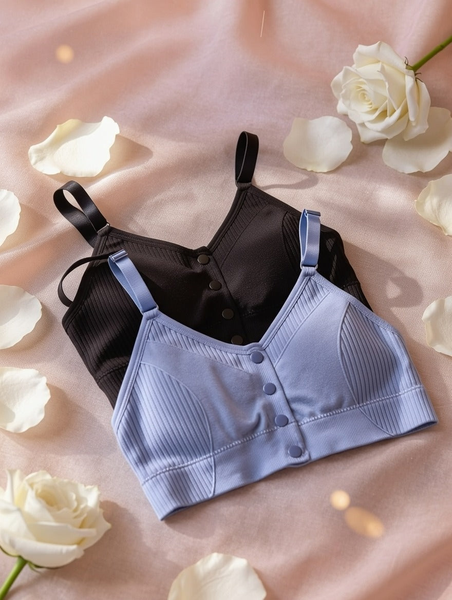 Ultra Soft Ribbed Bra ( Set of 3 )