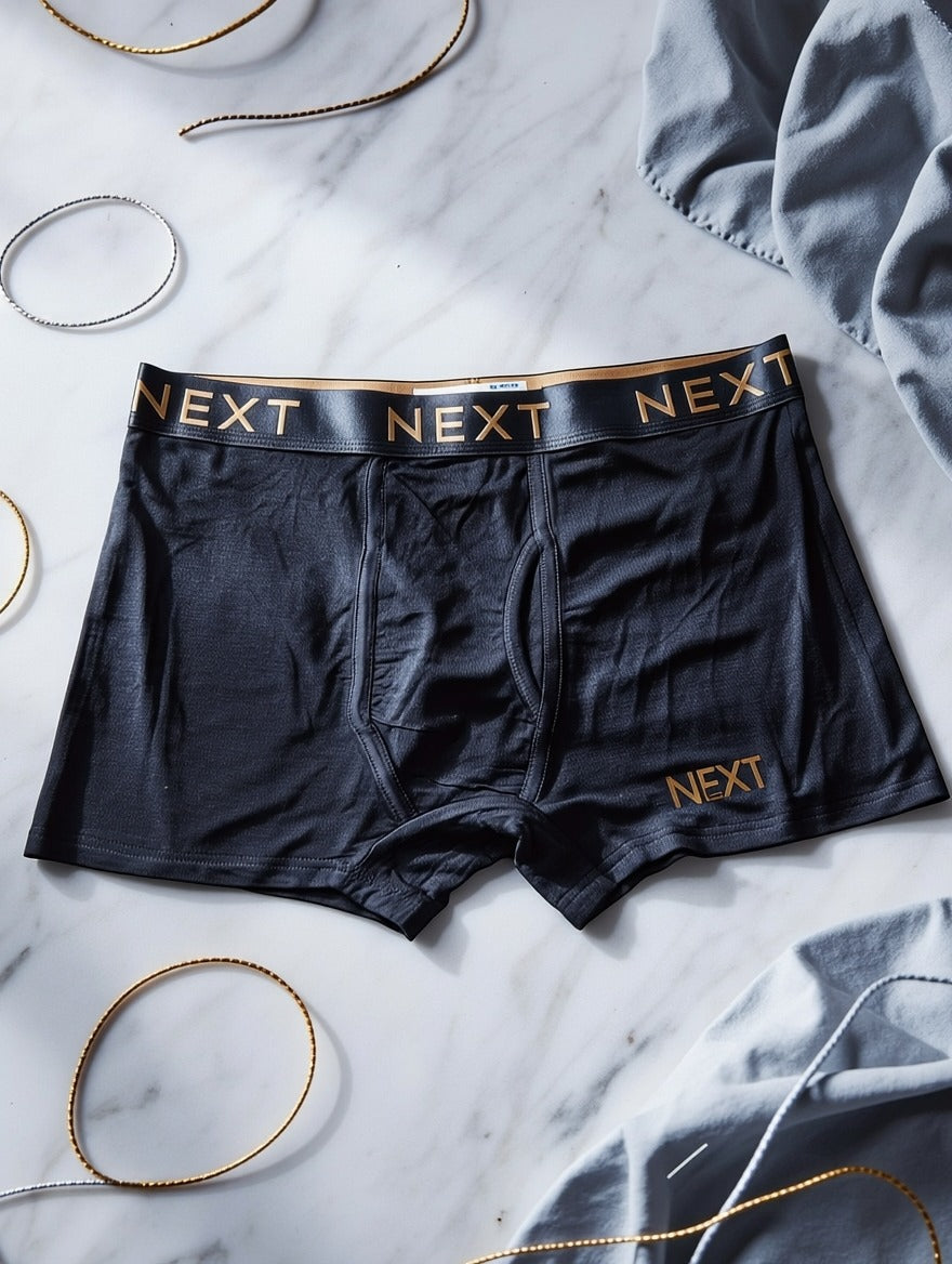 Premium Flexible Fit Men’s Microfiber Boxer Trunks  (Set of 3)