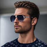 Sporty Edge Punk Style UV Glasses