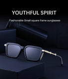 Retro INS Style Steampunk Square Sunglasses