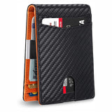 Carbon Fiber Stripe Card Holder for Daily Use