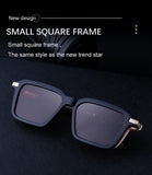 Retro INS Style Steampunk Square Sunglasses