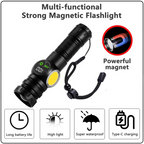 Rechargeable COB LED Tactical Flashlight Torch