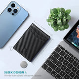 Carbon Fiber Stripe Card Holder for Daily Use