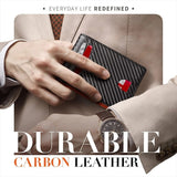 Carbon Fiber Stripe Card Holder for Daily Use