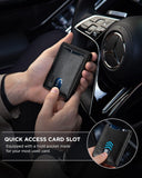 Solid Color Sleek Leather Card Holder