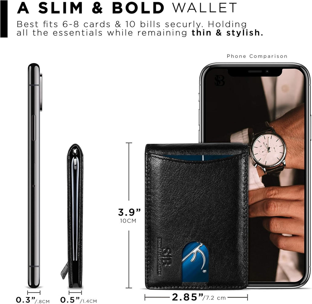 Solid Color Sleek Leather Card Holder