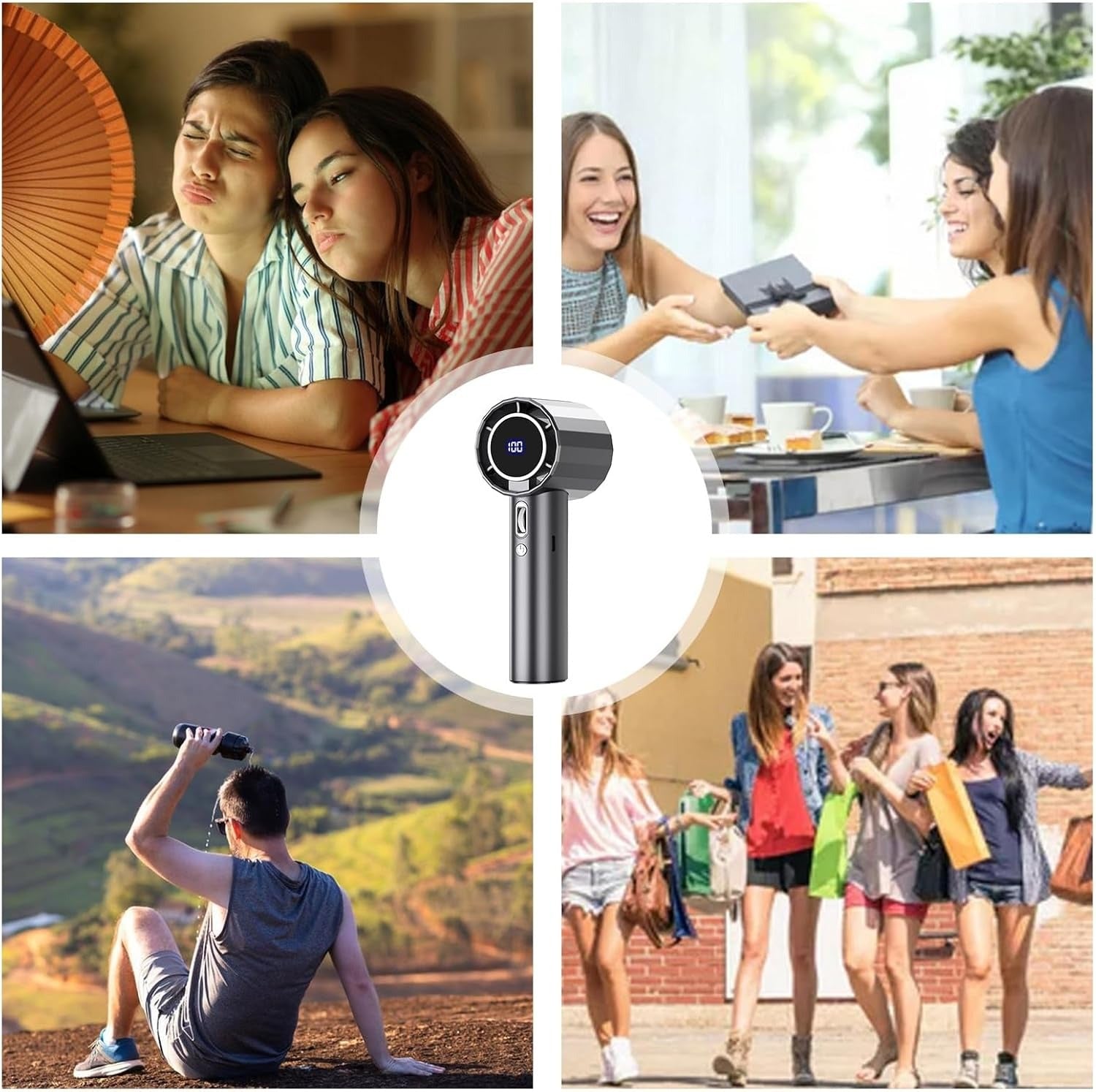 Travel Friendly Handheld Cooling Fan
