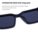 Retro INS Style Steampunk Square Sunglasses