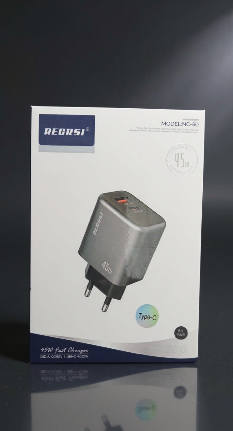 45W Ultra Fast Charging Adapter & Cable
