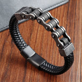 Black Steel Rope Men’s Bracelet