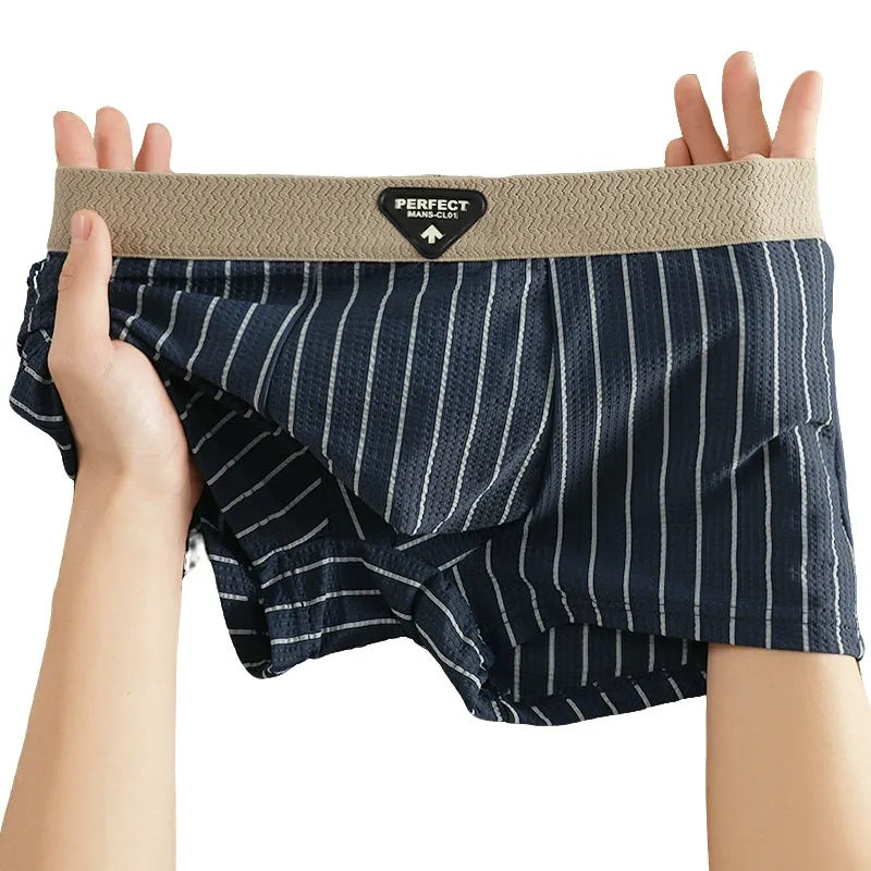 Soft Breathable Ice Silk Boxer  ( Set of 3 )