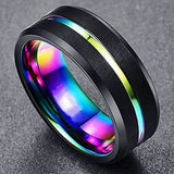Multicolor Titanium Steel Finger Ring