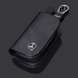 Elegant Wood Texture Car Key Pouch