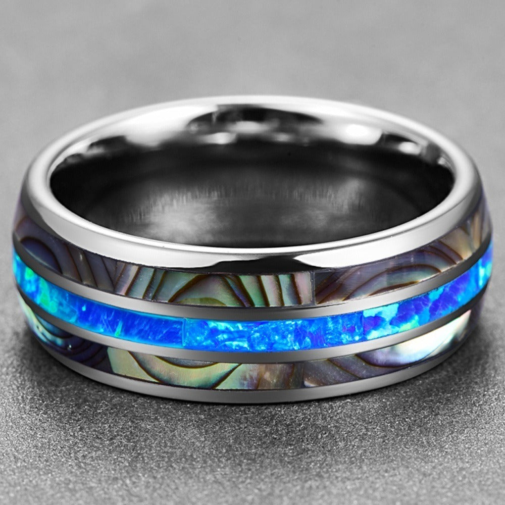 Sleek Polished Shell Fashion Ring