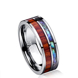 Mens Wood Grain Fashion Ring